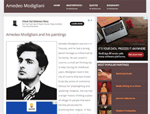 Tablet Screenshot of modigliani.org